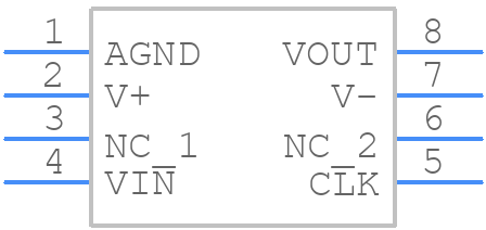 LTC1069-7CS8#PBF - Analog Devices - PCB symbol