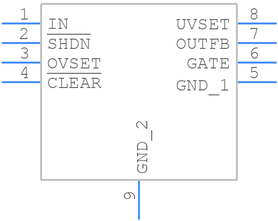 MAX6499ATA/V+T - Analog Devices - PCB symbol