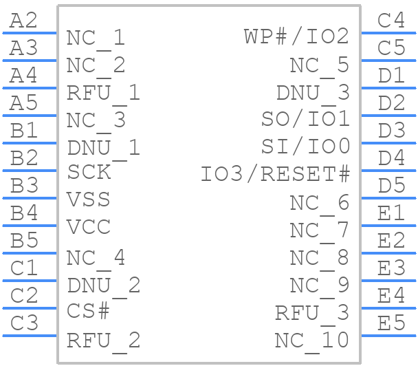 S25FS512SDSBHM213 - Infineon - PCB symbol