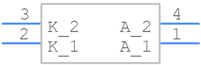 KAA-3528SRSGC - Kingbright - PCB symbol