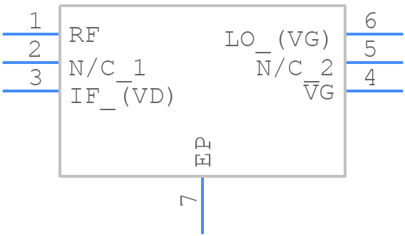 MAMX-011021-TR1000 - MACOM - PCB symbol