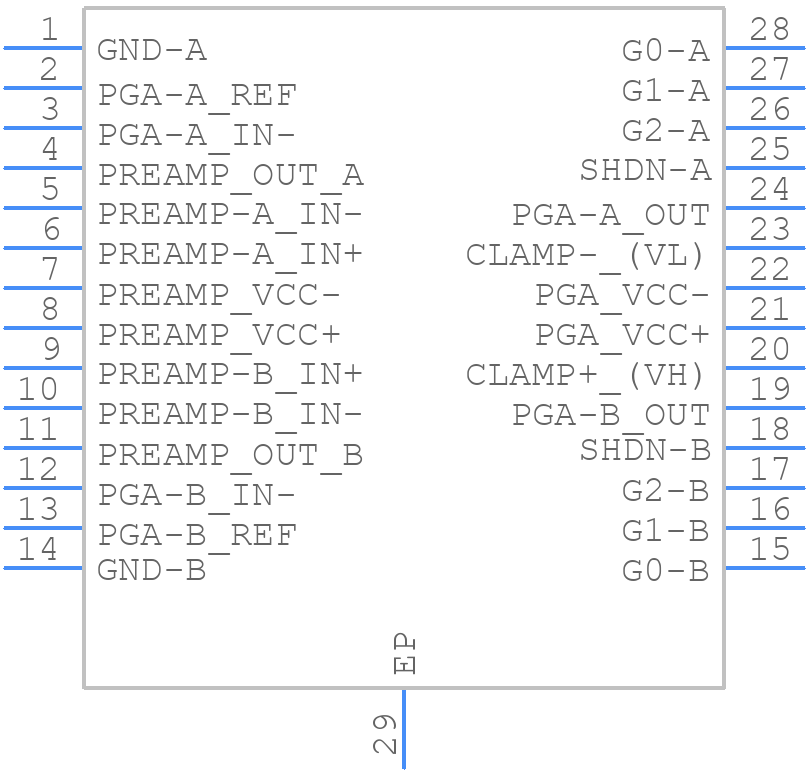 THS7002IPWPG4 - Texas Instruments - PCB symbol