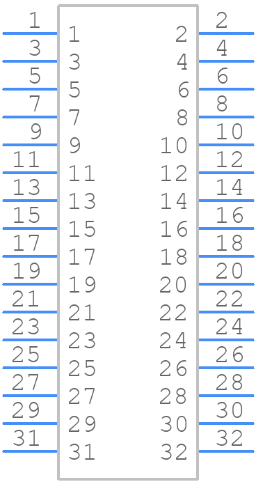 FTSH-116-02-L-DV-K-A-P - SAMTEC - PCB symbol