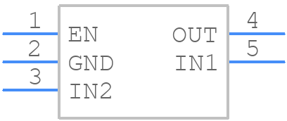 TPS2101DBVRG4 - Texas Instruments - PCB symbol