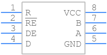 SN65MLVD201DR - Texas Instruments - PCB symbol