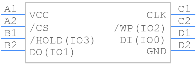 W25Q80DVBYIG TR - Winbond - PCB symbol