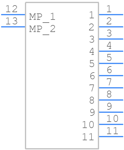 XF3M-1115-1B - OMRON Electronics - PCB symbol