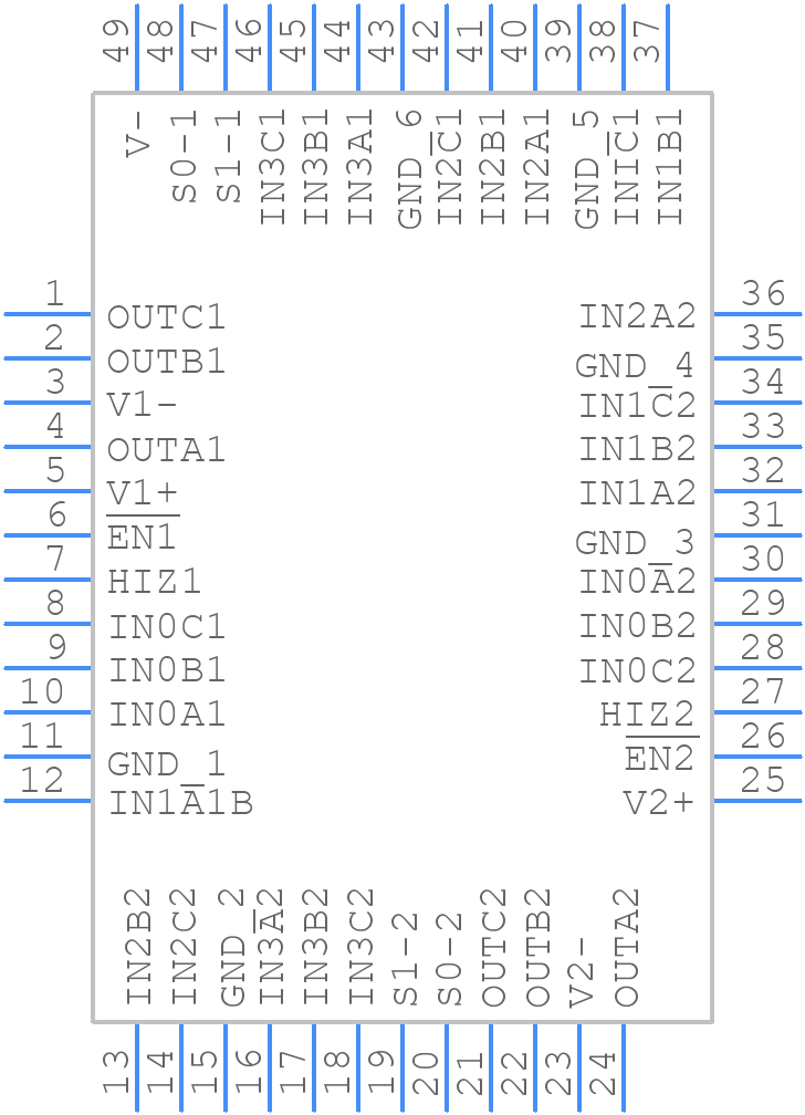 ISL59481IRZ - Renesas Electronics - PCB symbol