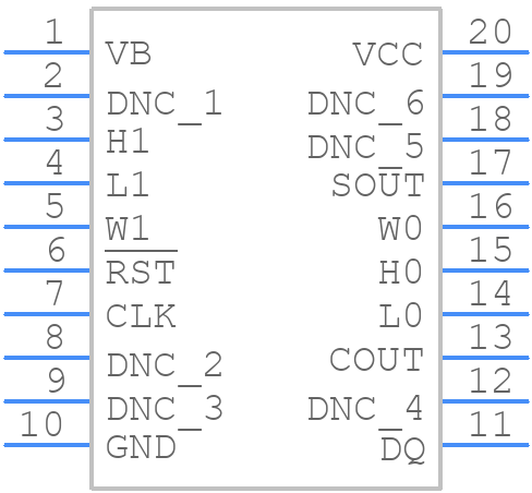 DS1868-100+ - Analog Devices - PCB symbol