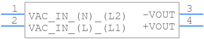 RAC05-15SK/480 - RECOM Power - PCB symbol