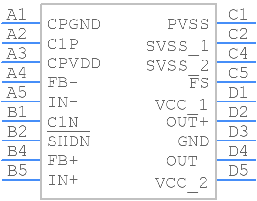 MAX9788EWP+TG45 - Analog Devices - PCB symbol