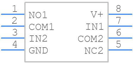 ISL84543IBZ-T - Renesas Electronics - PCB symbol