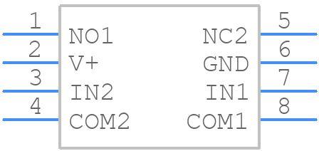 ISL84543IHZ-T - Renesas Electronics - PCB symbol