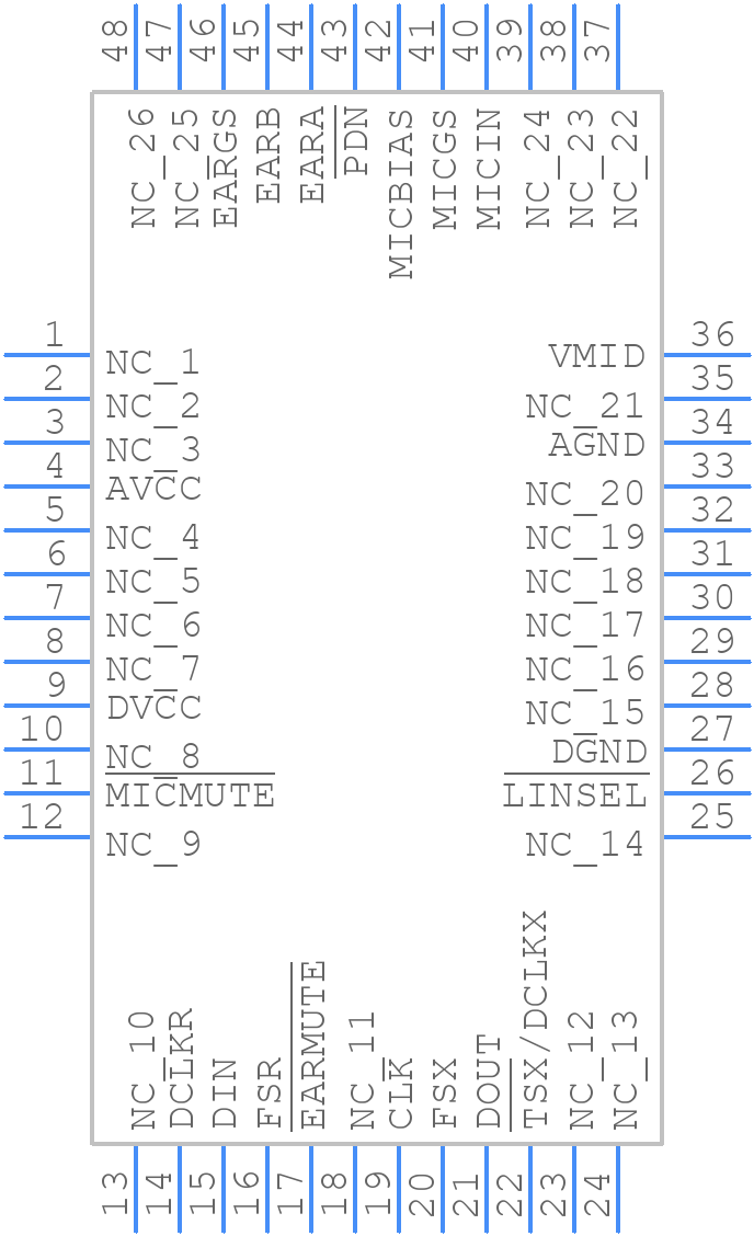 TCM320AC39CPT - Texas Instruments - PCB symbol