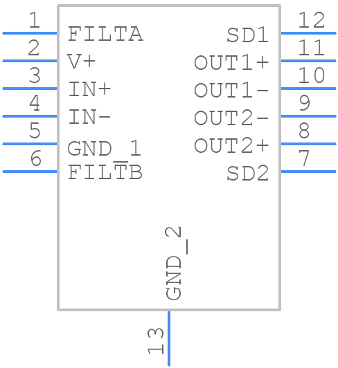 LTC6957IDD-2#PBF - Analog Devices - PCB symbol