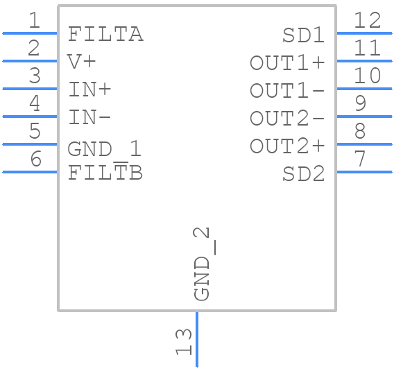 LTC6957IDD-1#PBF - Analog Devices - PCB symbol