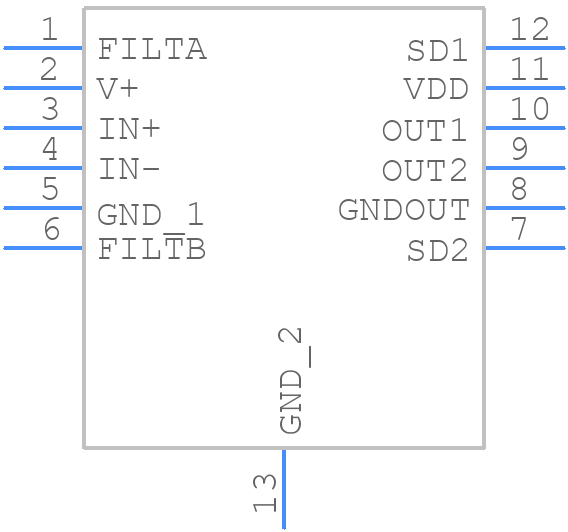 LTC6957IDD-3#PBF - Analog Devices - PCB symbol
