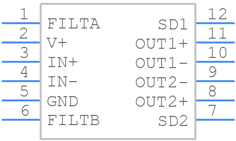 LTC6957IMS-2#PBF - Analog Devices - PCB symbol