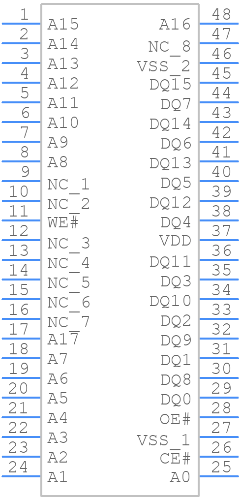 SST39VF400A-70-4I-EKE - Microchip - PCB symbol