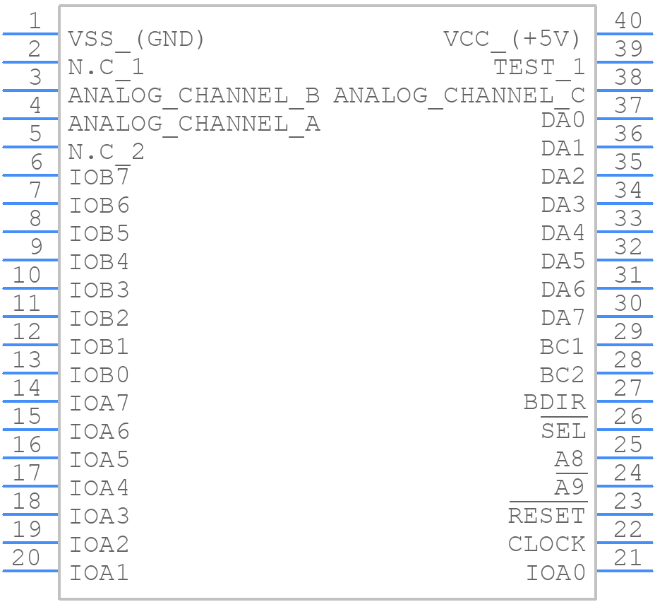 YM2149 - Yamaha - PCB symbol