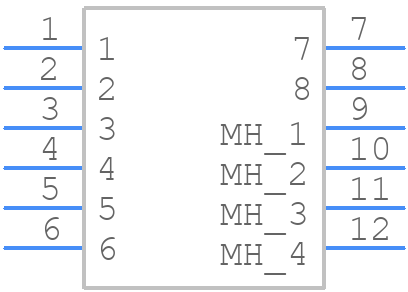 UJ2-ADH-W1-TH - Same Sky - PCB symbol