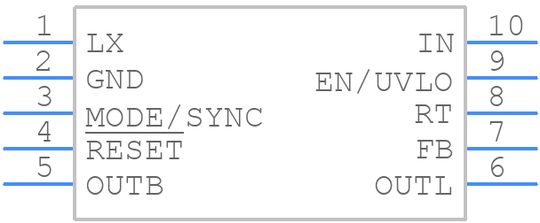MAXM17724AMB+T - Analog Devices - PCB symbol