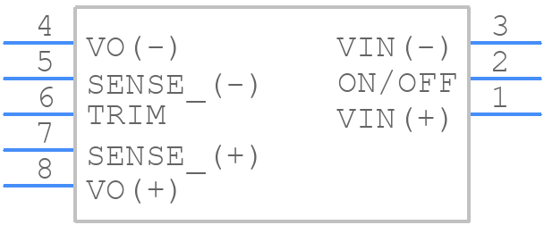 GQA2W008A150V-0P7-R - TDK Lambda - PCB symbol