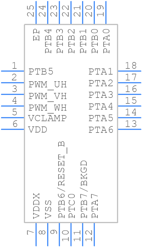 MC9S08SU16VFK - NXP - PCB symbol