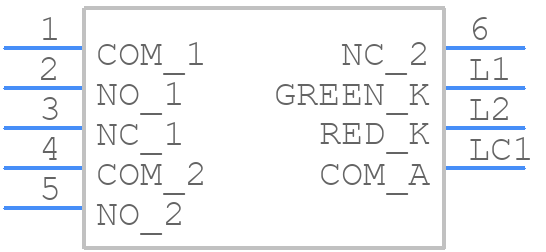 ULP22EEP1QSSCL1GRNRED - E-Switch - PCB symbol