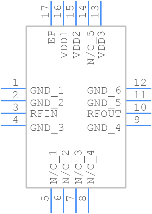 HMC1040LP3CETR - Analog Devices - PCB symbol