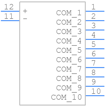 TDS10 - Apem - PCB symbol