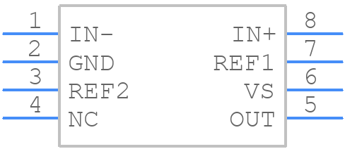 INA240A2D - Texas Instruments - PCB symbol