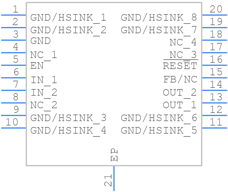 TPS77515MPWPREP - Texas Instruments - PCB symbol