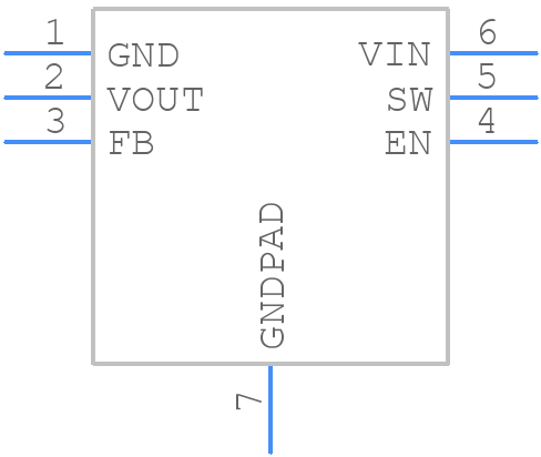 TPS610995DRVR - Texas Instruments - PCB symbol