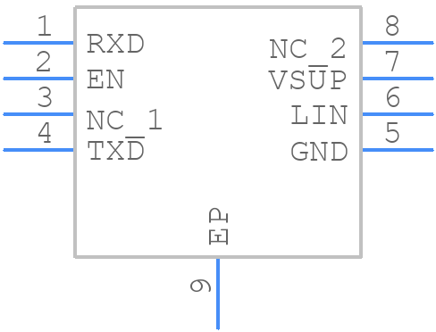 TLIN2029DRBRQ1 - Texas Instruments - PCB symbol