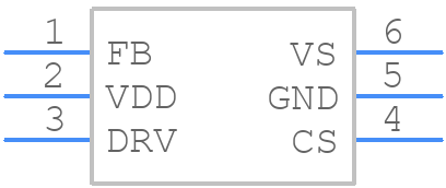 UCC28742DBVR - Texas Instruments - PCB symbol