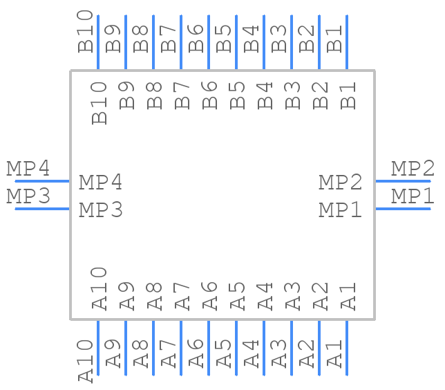 M55-7002042R - Harwin - PCB symbol