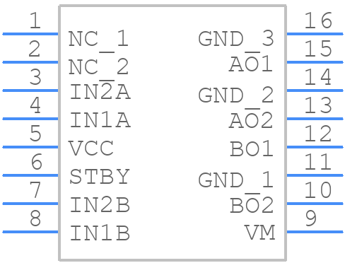 TC78H611FNG,EL - Toshiba - PCB symbol