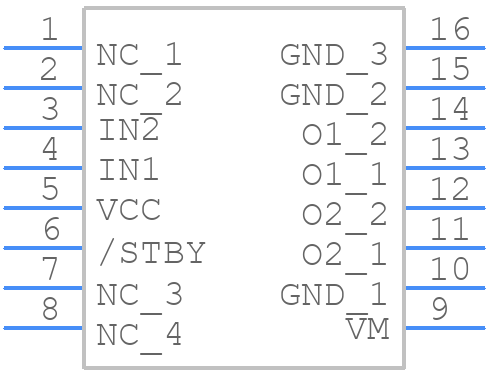 TC78H630FNG,EL - Toshiba - PCB symbol