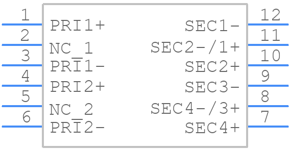 T7015NL - Yageo Group - PCB symbol
