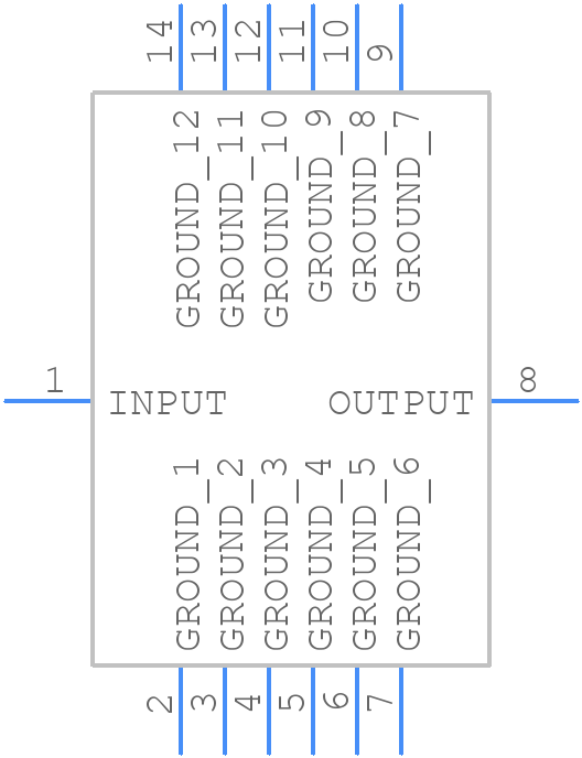 BPF-A950+ - Mini-Circuits - PCB symbol