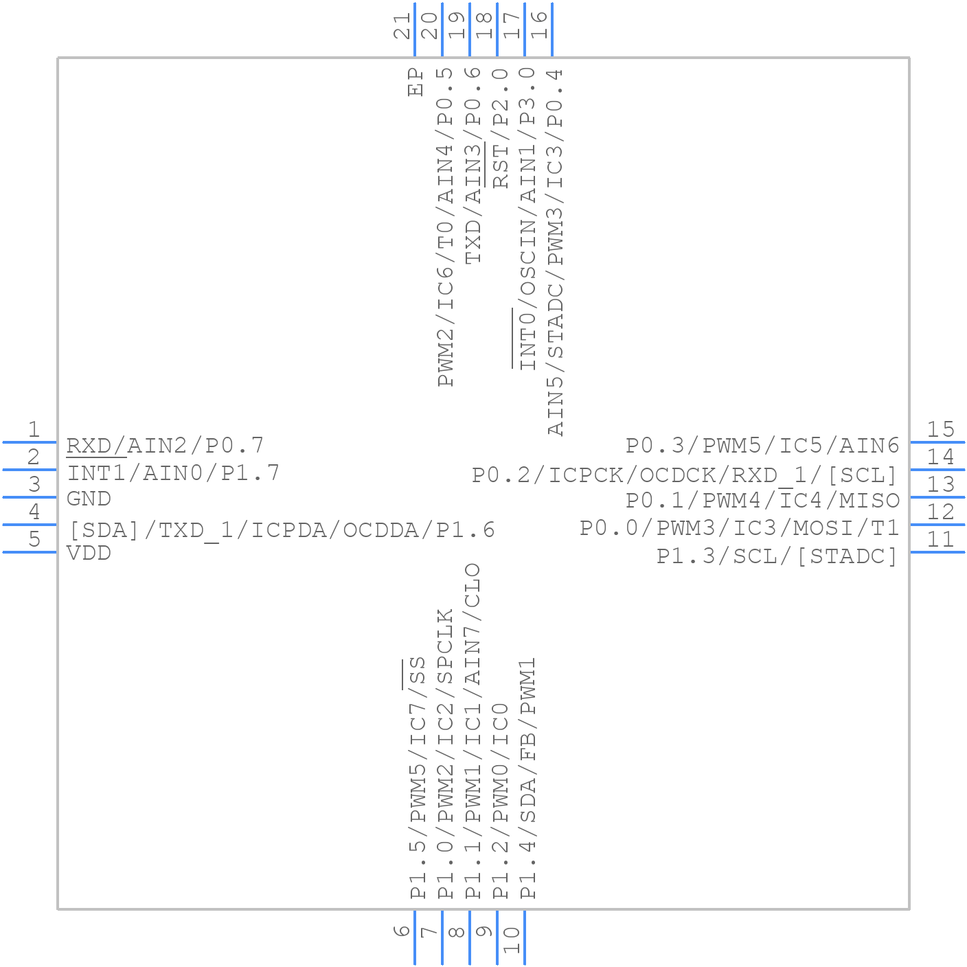 N76E003AQ20 - Nuvoton - PCB symbol
