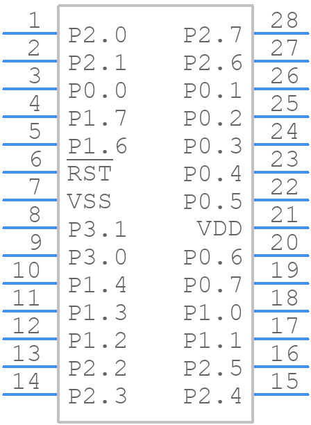 N79E855AWG - Nuvoton - PCB symbol