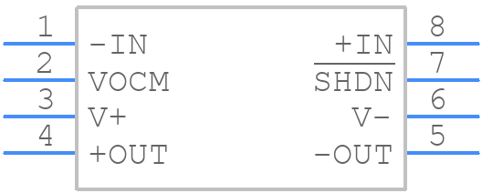 LTC6363IMS8-1#PBF - Analog Devices - PCB symbol