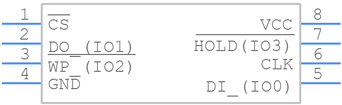 W25Q80DLSNIG - Winbond - PCB symbol