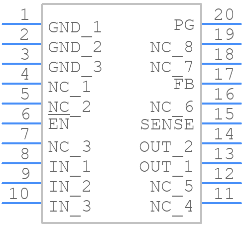 TPS7101QPWG4 - Texas Instruments - PCB symbol