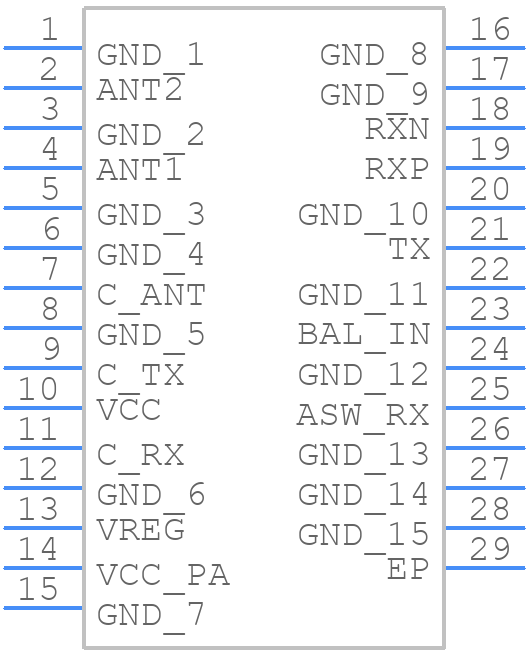 RFFM6906TR13 - Qorvo - PCB symbol