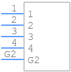 UB-20PMFP-LC7001 - Amphenol - PCB symbol