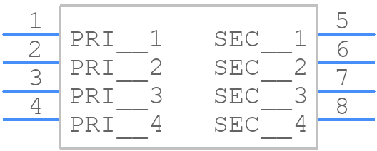 FS24-800-C2 - Triad Magnetics - PCB symbol