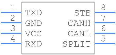 SN65HVD1040DG4 - Texas Instruments - PCB symbol
